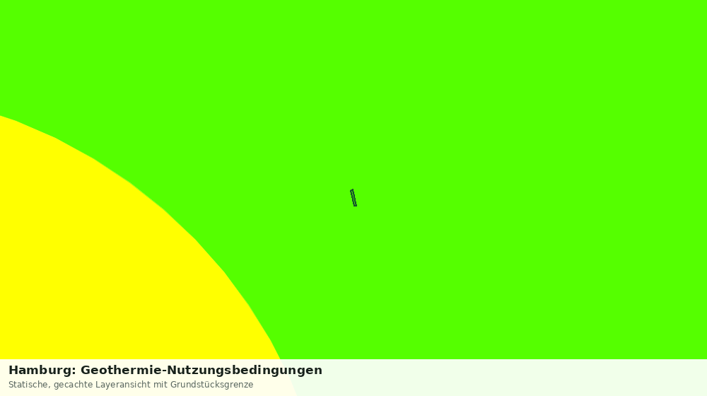 Statische Kartenansicht: Hamburg: Geothermie-Nutzungsbedingungen