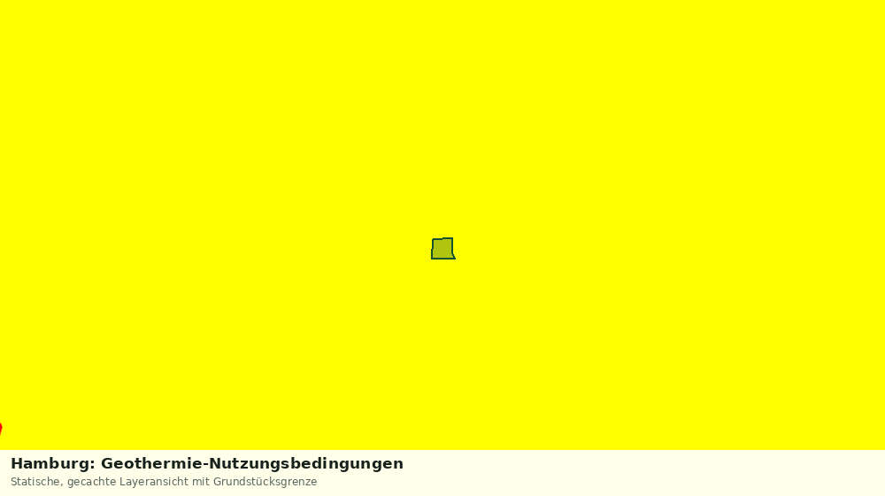 Statische Kartenansicht: Hamburg: Geothermie-Nutzungsbedingungen