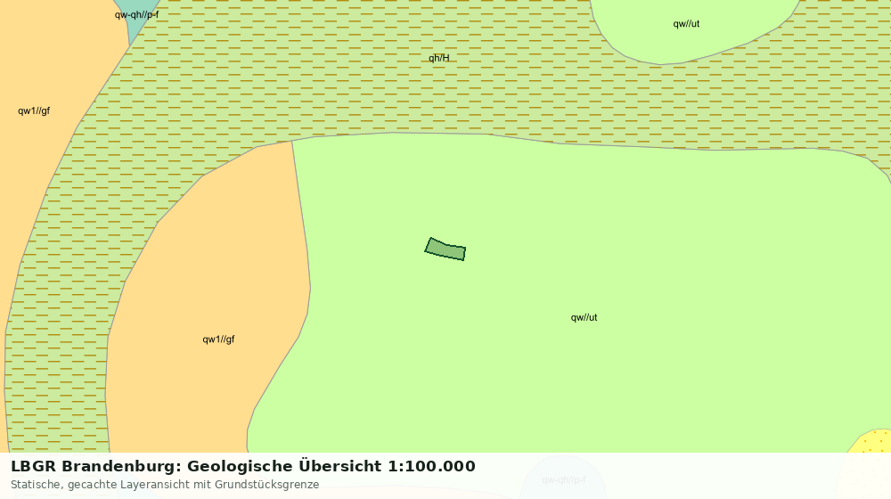 Statische Kartenansicht: LBGR Brandenburg: Geologische Übersicht 1:100.000