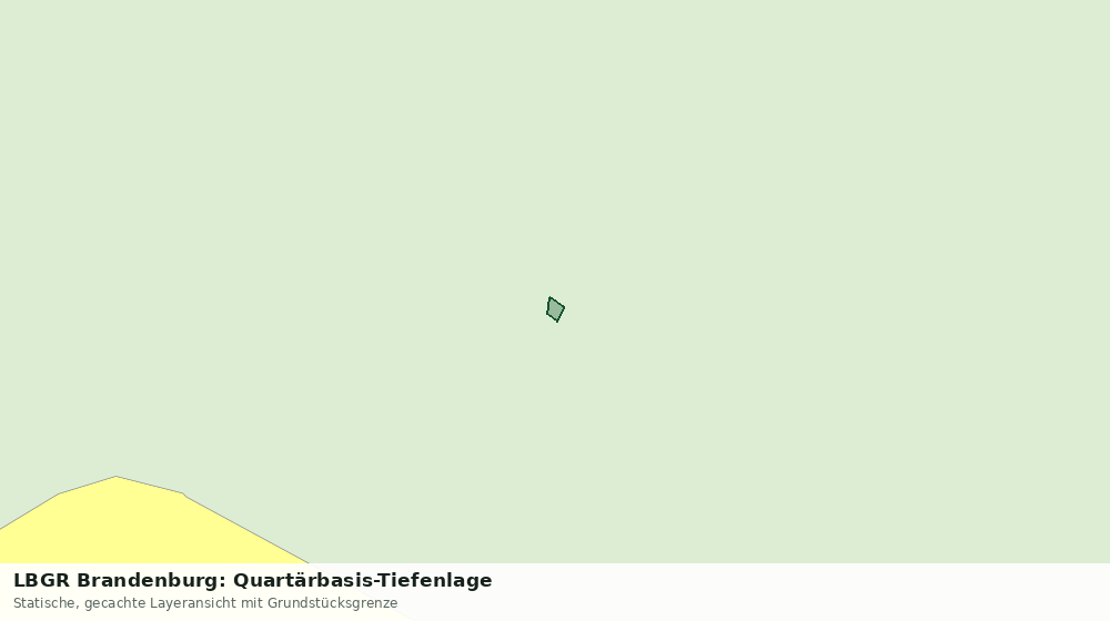 Statische Kartenansicht: LBGR Brandenburg: Quartärbasis-Tiefenlage