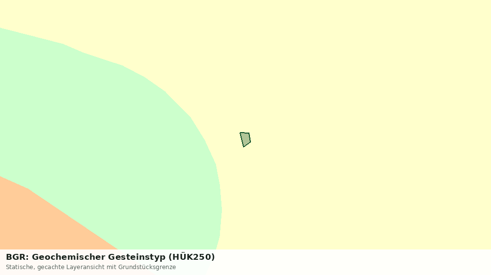 Statische Kartenansicht: BGR: Geochemischer Gesteinstyp (HÜK250)