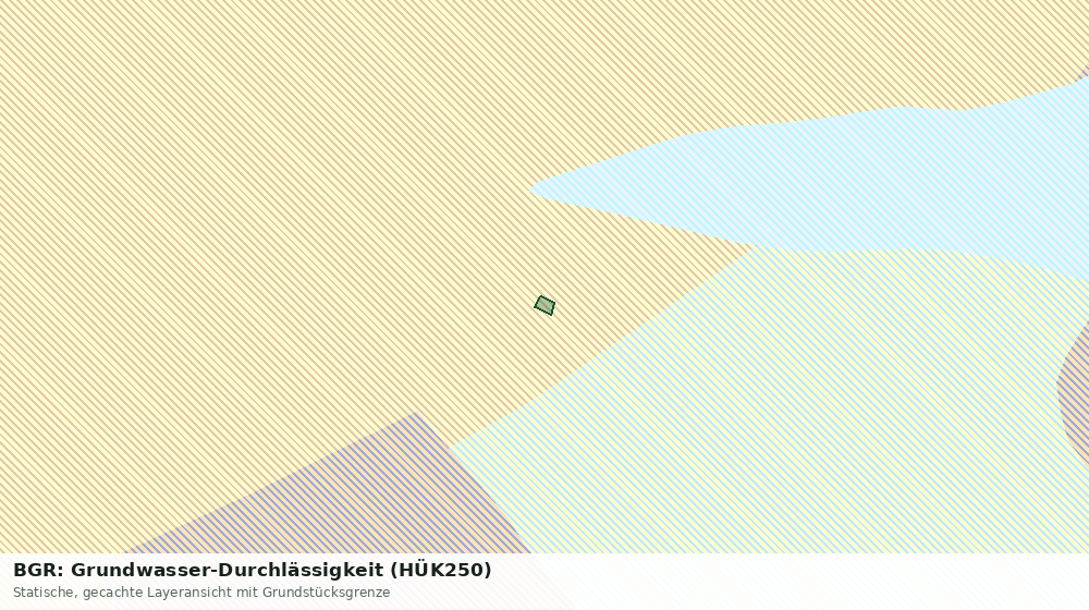 Statische Kartenansicht: BGR: Grundwasser-Durchlässigkeit (HÜK250)