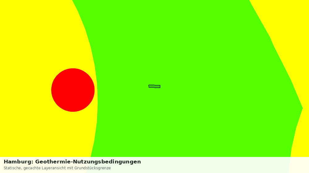 Statische Kartenansicht: Hamburg: Geothermie-Nutzungsbedingungen