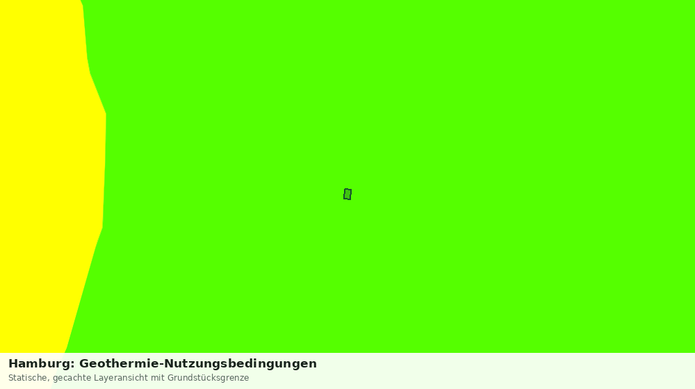 Statische Kartenansicht: Hamburg: Geothermie-Nutzungsbedingungen