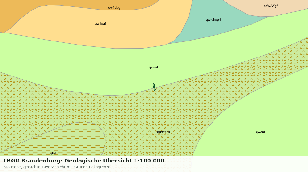 Statische Kartenansicht: LBGR Brandenburg: Geologische Übersicht 1:100.000