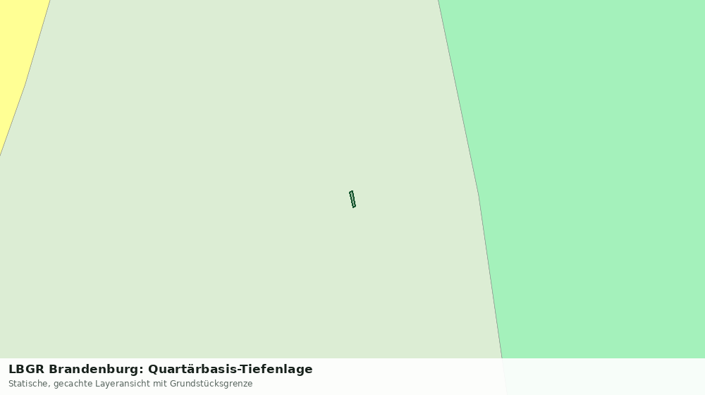 Statische Kartenansicht: LBGR Brandenburg: Quartärbasis-Tiefenlage