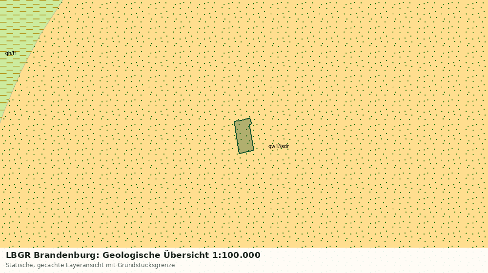 Statische Kartenansicht: LBGR Brandenburg: Geologische Übersicht 1:100.000