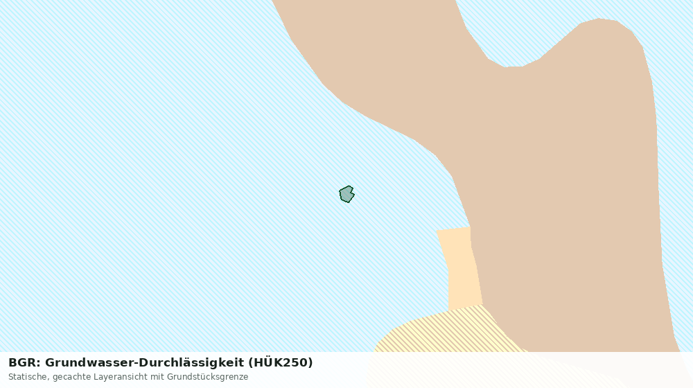 Statische Kartenansicht: BGR: Grundwasser-Durchlässigkeit (HÜK250)