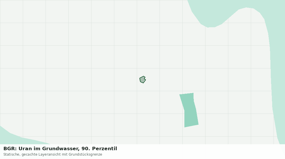Statische Kartenansicht: BGR: Uran im Grundwasser, 90. Perzentil