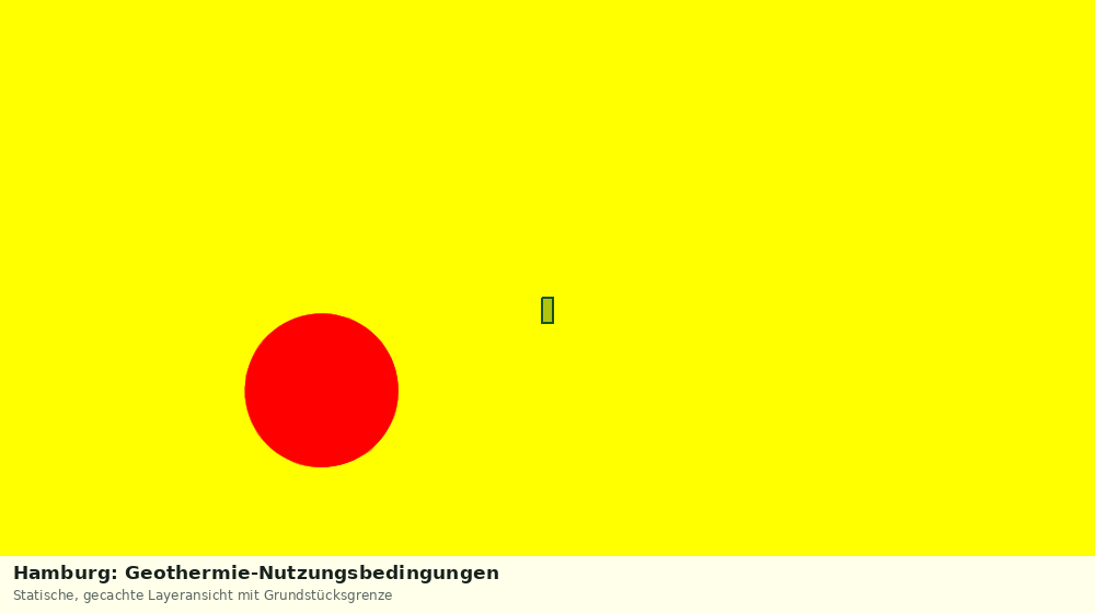 Statische Kartenansicht: Hamburg: Geothermie-Nutzungsbedingungen