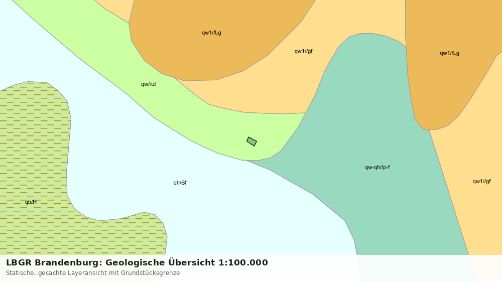 Statische Kartenansicht: LBGR Brandenburg: Geologische Übersicht 1:100.000