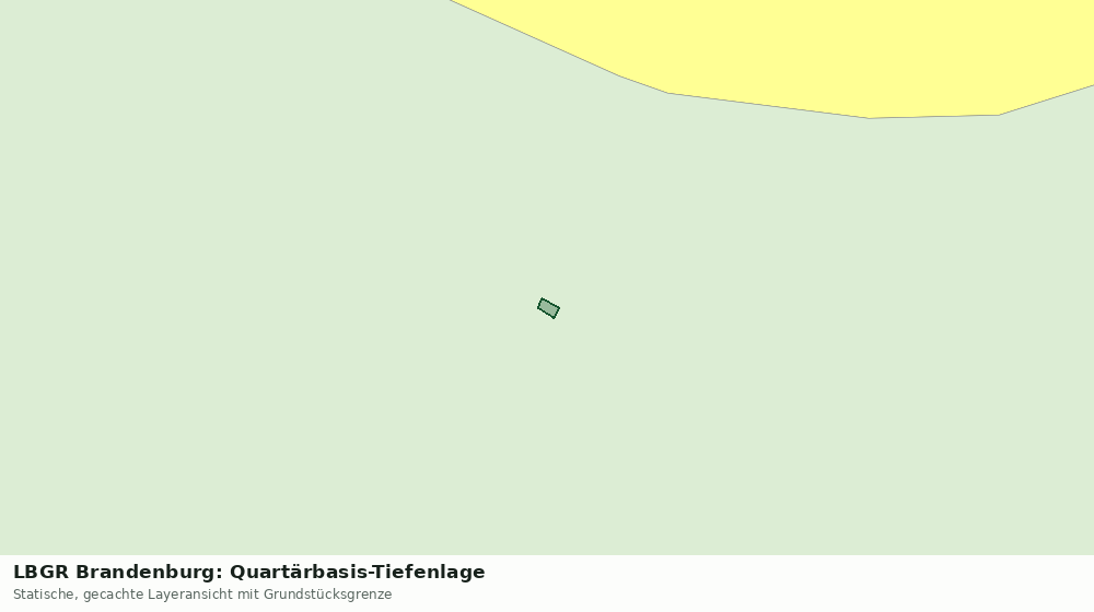 Statische Kartenansicht: LBGR Brandenburg: Quartärbasis-Tiefenlage