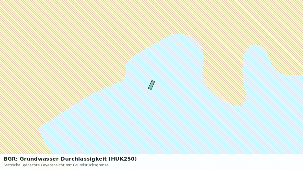 Statische Kartenansicht: BGR: Grundwasser-Durchlässigkeit (HÜK250)