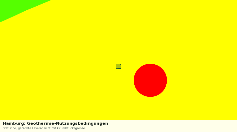 Statische Kartenansicht: Hamburg: Geothermie-Nutzungsbedingungen