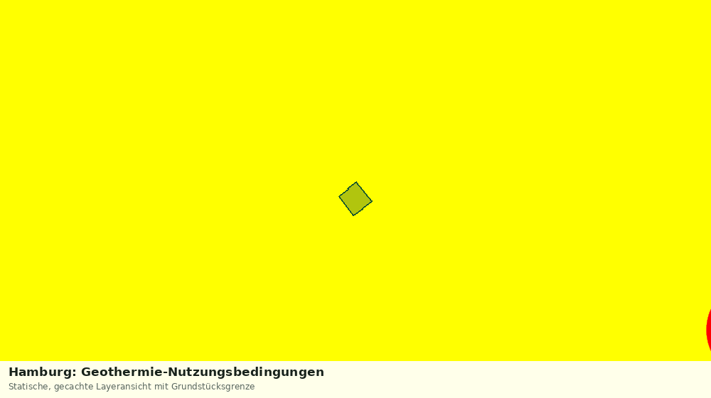 Statische Kartenansicht: Hamburg: Geothermie-Nutzungsbedingungen