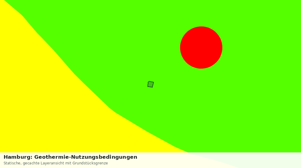 Statische Kartenansicht: Hamburg: Geothermie-Nutzungsbedingungen