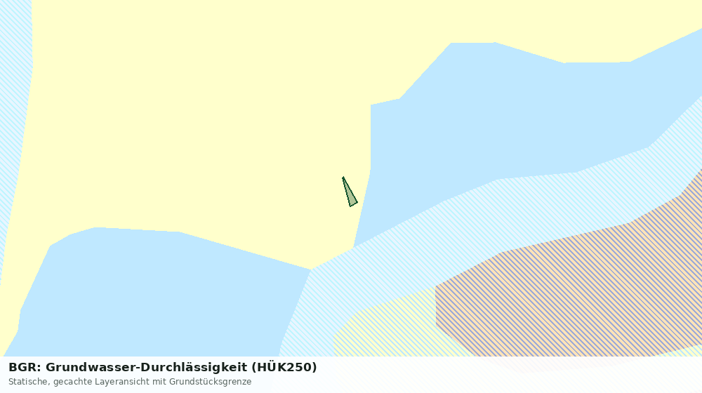 Statische Kartenansicht: BGR: Grundwasser-Durchlässigkeit (HÜK250)