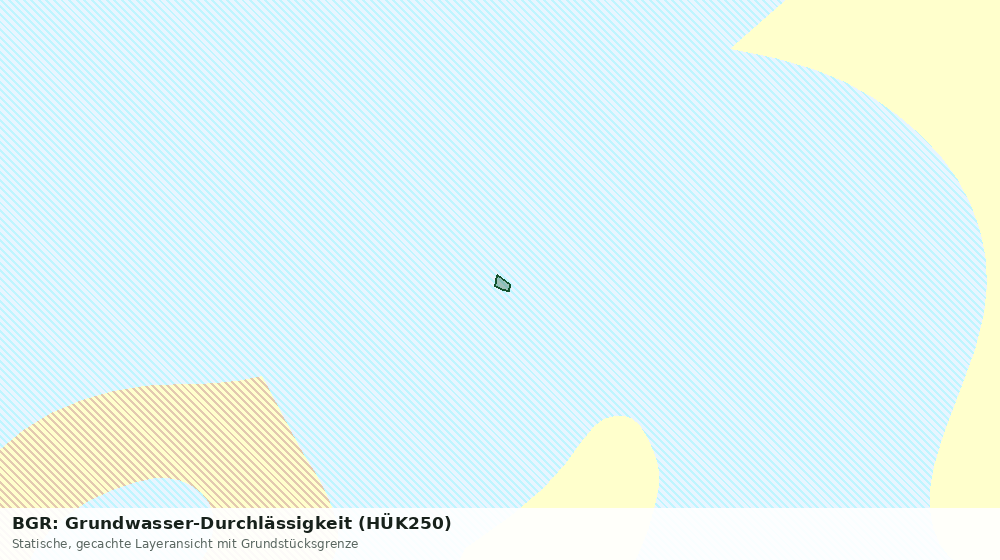 Statische Kartenansicht: BGR: Grundwasser-Durchlässigkeit (HÜK250)