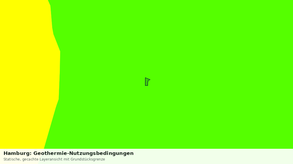 Statische Kartenansicht: Hamburg: Geothermie-Nutzungsbedingungen