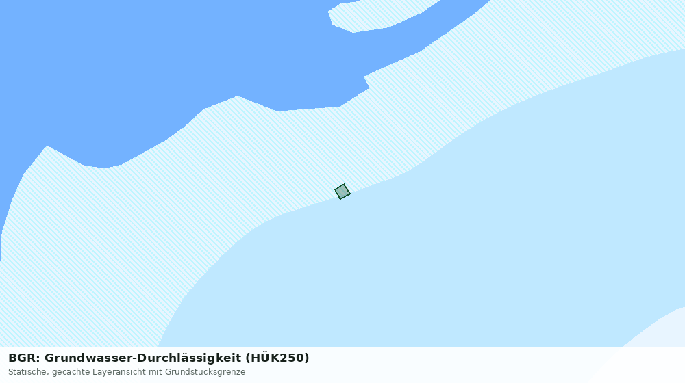 Statische Kartenansicht: BGR: Grundwasser-Durchlässigkeit (HÜK250)