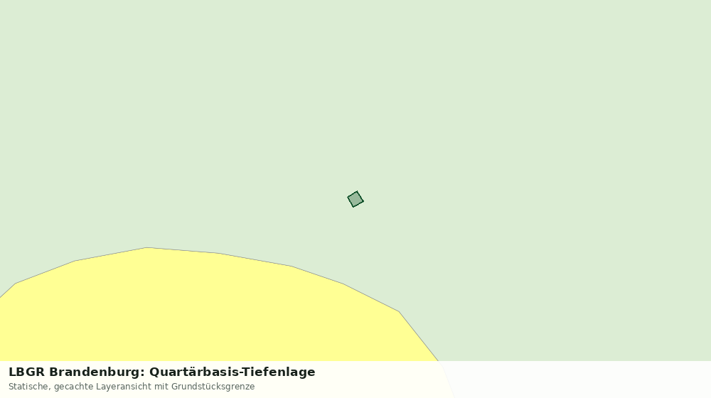 Statische Kartenansicht: LBGR Brandenburg: Quartärbasis-Tiefenlage