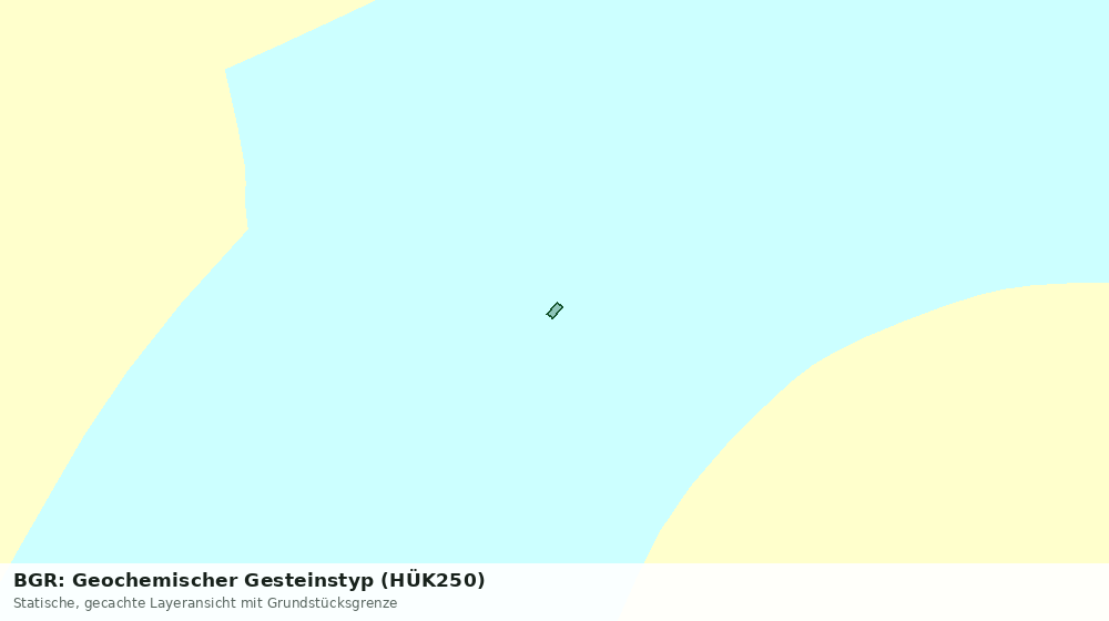 Statische Kartenansicht: BGR: Geochemischer Gesteinstyp (HÜK250)