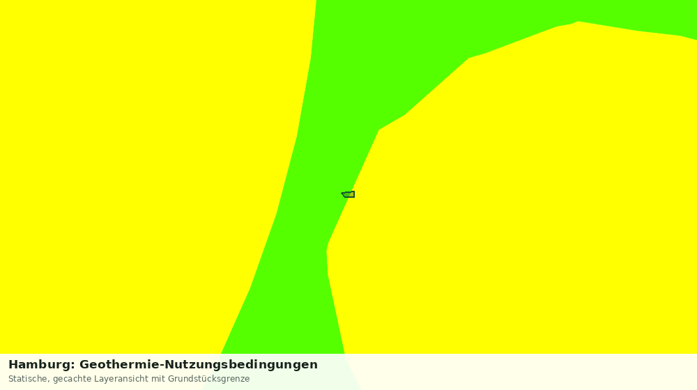 Statische Kartenansicht: Hamburg: Geothermie-Nutzungsbedingungen