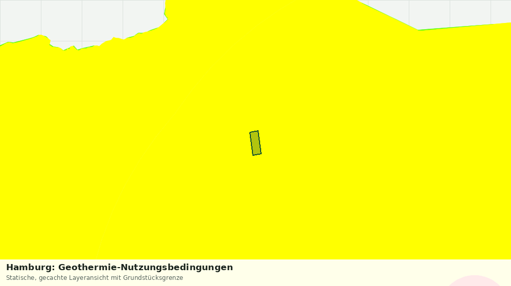 Statische Kartenansicht: Hamburg: Geothermie-Nutzungsbedingungen