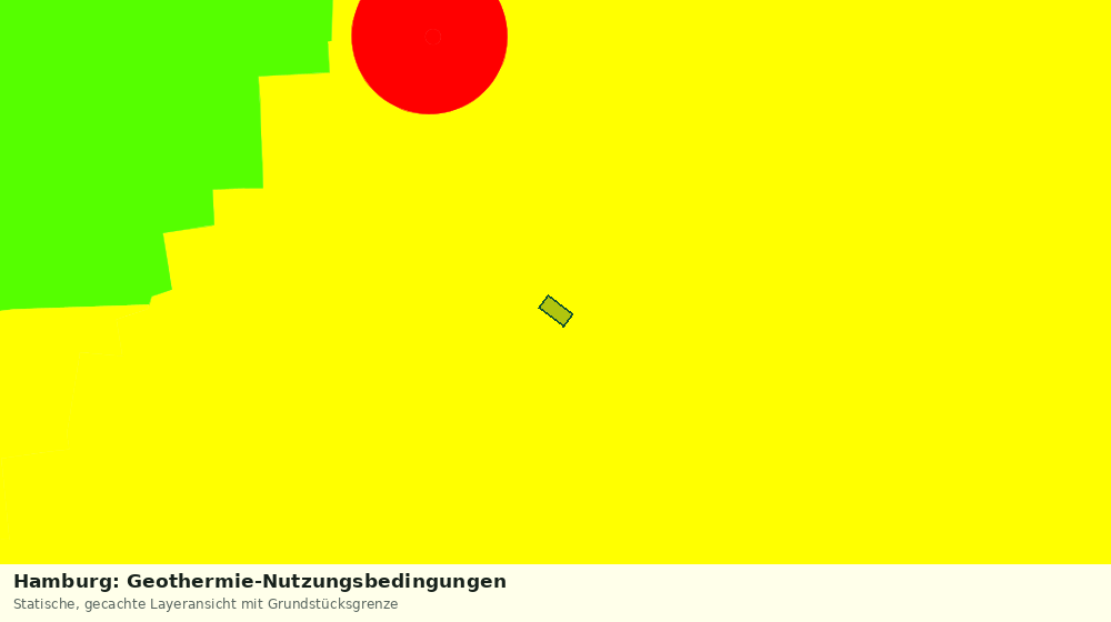 Statische Kartenansicht: Hamburg: Geothermie-Nutzungsbedingungen