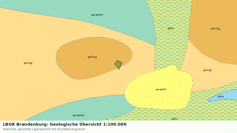 Statische Kartenansicht: LBGR Brandenburg: Geologische Übersicht 1:100.000