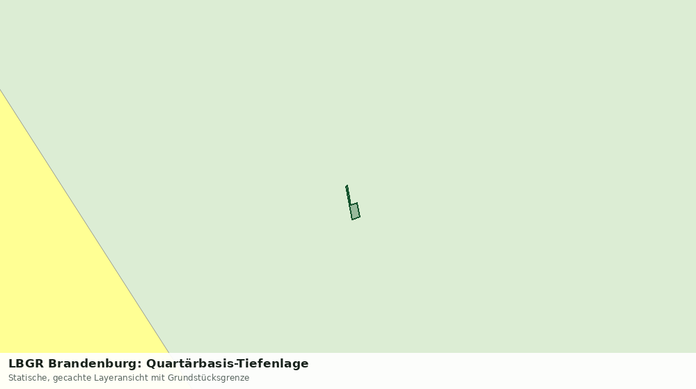 Statische Kartenansicht: LBGR Brandenburg: Quartärbasis-Tiefenlage