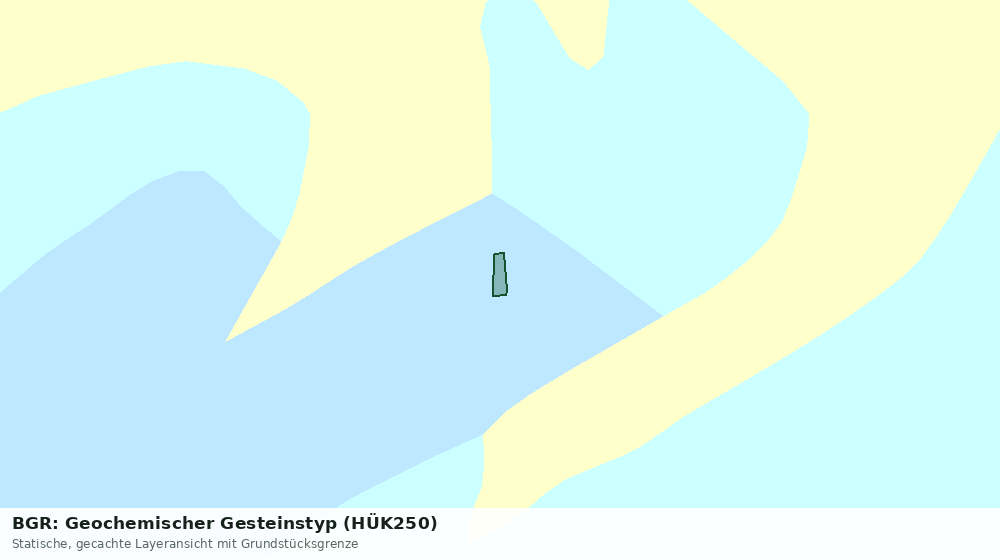 Statische Kartenansicht: BGR: Geochemischer Gesteinstyp (HÜK250)