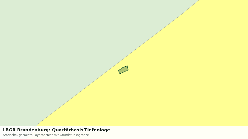 Statische Kartenansicht: LBGR Brandenburg: Quartärbasis-Tiefenlage