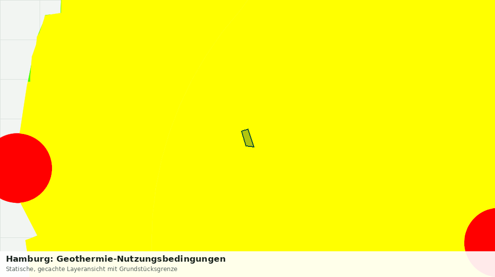 Statische Kartenansicht: Hamburg: Geothermie-Nutzungsbedingungen