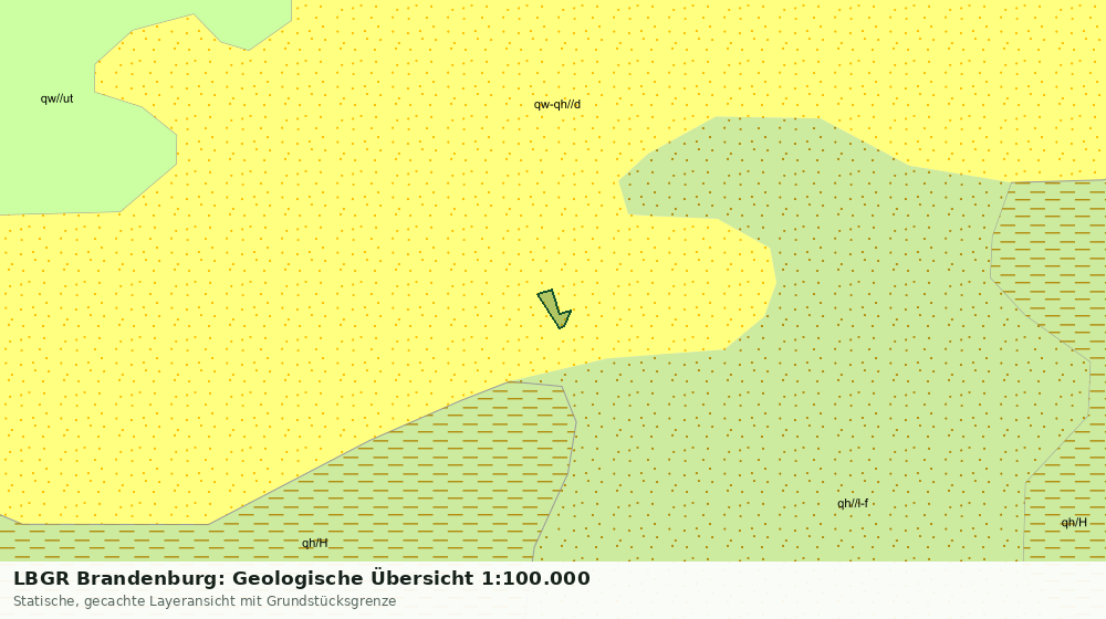 Statische Kartenansicht: LBGR Brandenburg: Geologische Übersicht 1:100.000