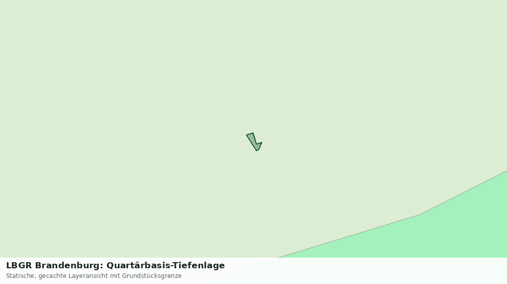 Statische Kartenansicht: LBGR Brandenburg: Quartärbasis-Tiefenlage