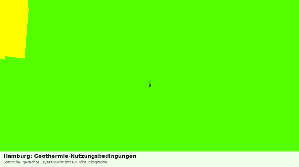 Statische Kartenansicht: Hamburg: Geothermie-Nutzungsbedingungen