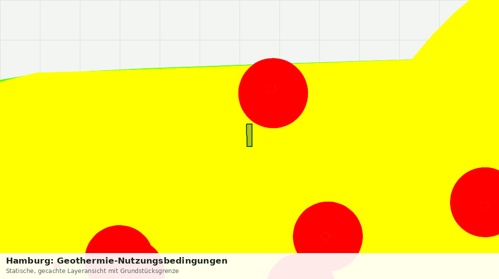 Statische Kartenansicht: Hamburg: Geothermie-Nutzungsbedingungen