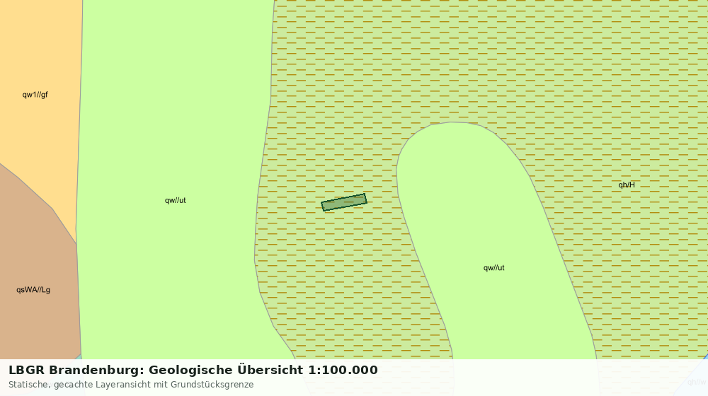 Statische Kartenansicht: LBGR Brandenburg: Geologische Übersicht 1:100.000