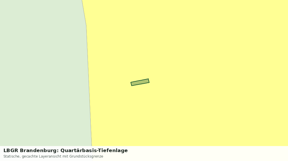 Statische Kartenansicht: LBGR Brandenburg: Quartärbasis-Tiefenlage