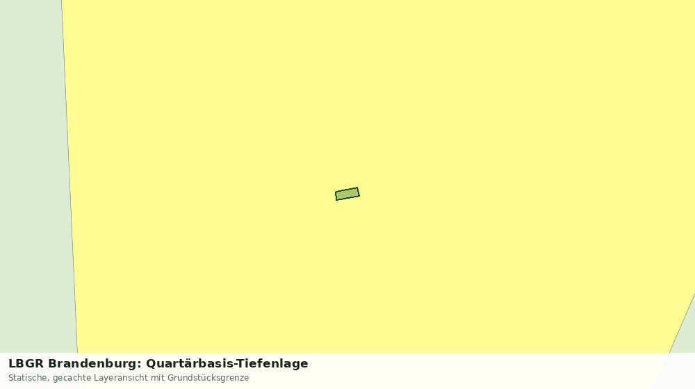 Statische Kartenansicht: LBGR Brandenburg: Quartärbasis-Tiefenlage