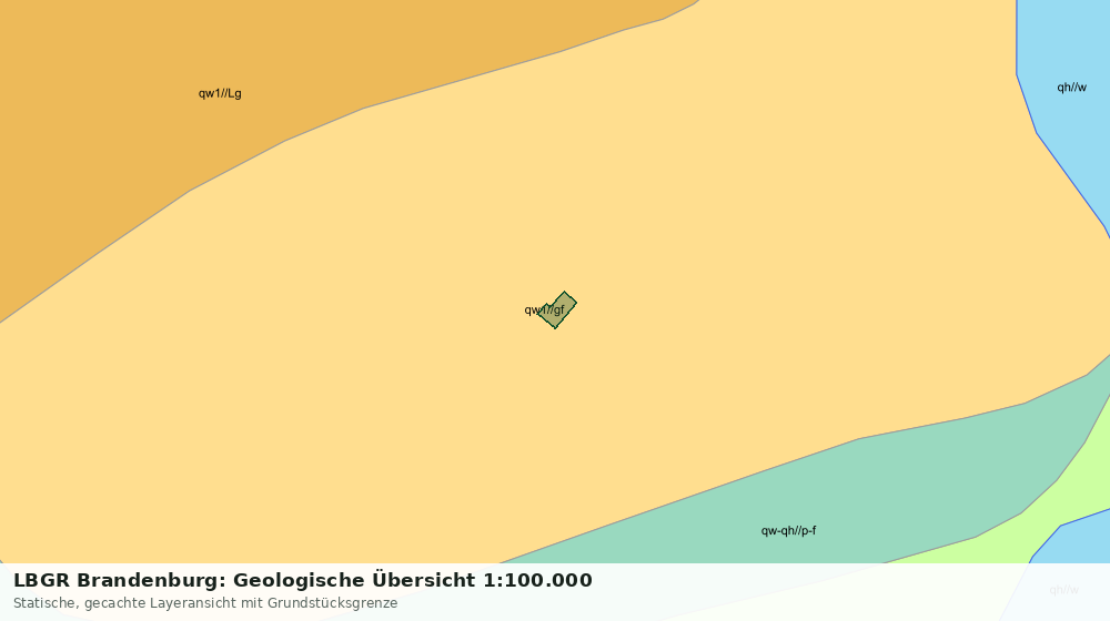Statische Kartenansicht: LBGR Brandenburg: Geologische Übersicht 1:100.000