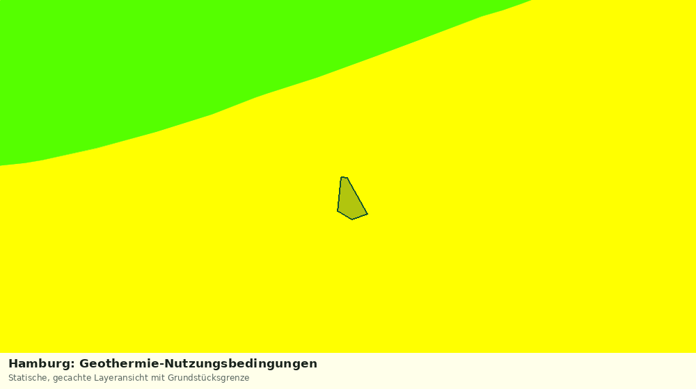 Statische Kartenansicht: Hamburg: Geothermie-Nutzungsbedingungen