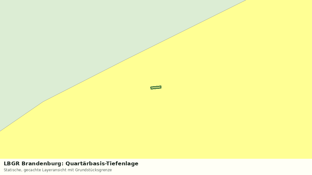 Statische Kartenansicht: LBGR Brandenburg: Quartärbasis-Tiefenlage