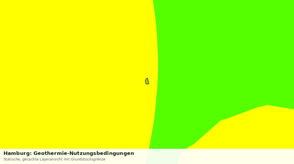 Statische Kartenansicht: Hamburg: Geothermie-Nutzungsbedingungen