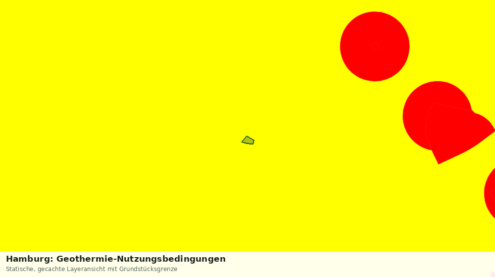 Statische Kartenansicht: Hamburg: Geothermie-Nutzungsbedingungen