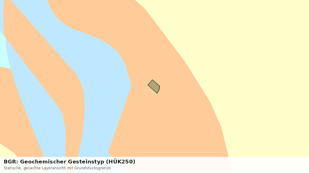 Statische Kartenansicht: BGR: Geochemischer Gesteinstyp (HÜK250)