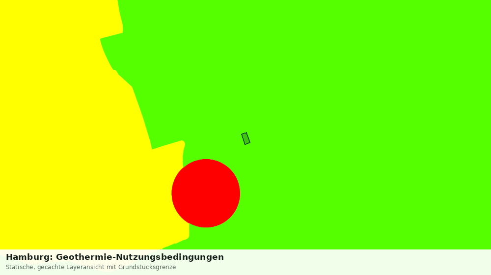 Statische Kartenansicht: Hamburg: Geothermie-Nutzungsbedingungen