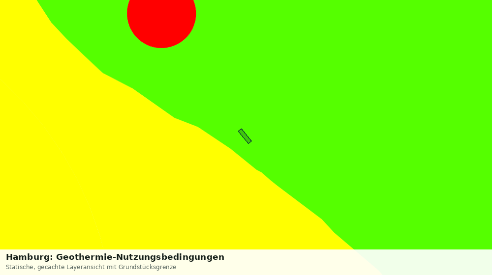 Statische Kartenansicht: Hamburg: Geothermie-Nutzungsbedingungen