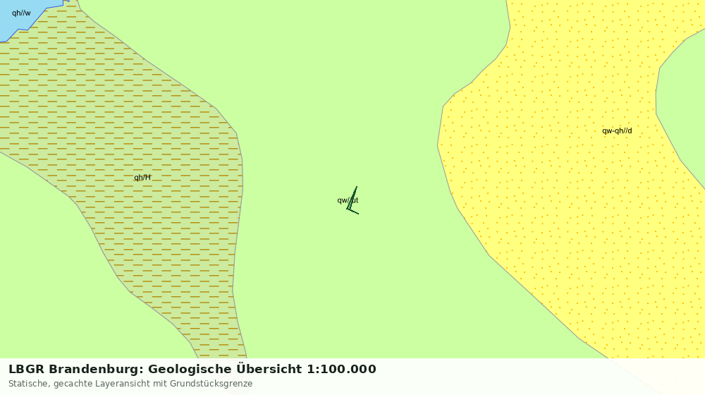 Statische Kartenansicht: LBGR Brandenburg: Geologische Übersicht 1:100.000
